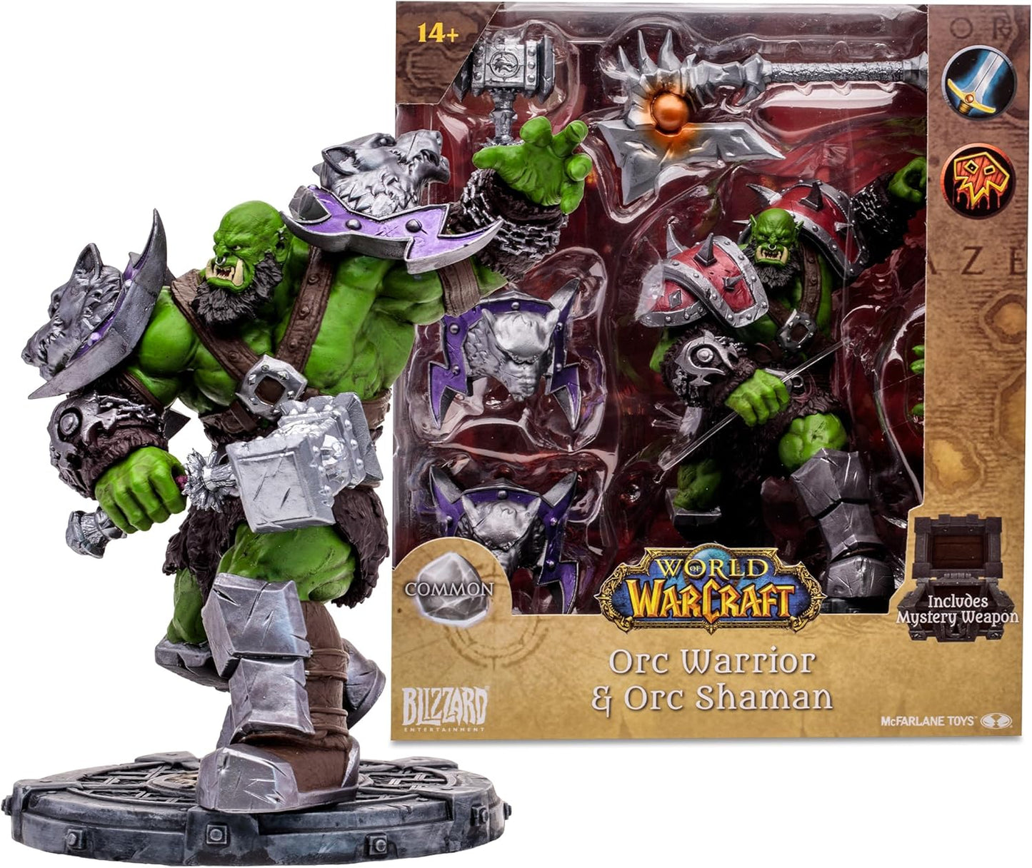 World of Warcraft Orc Warrior & Orc Shaman 6-Inch Figure