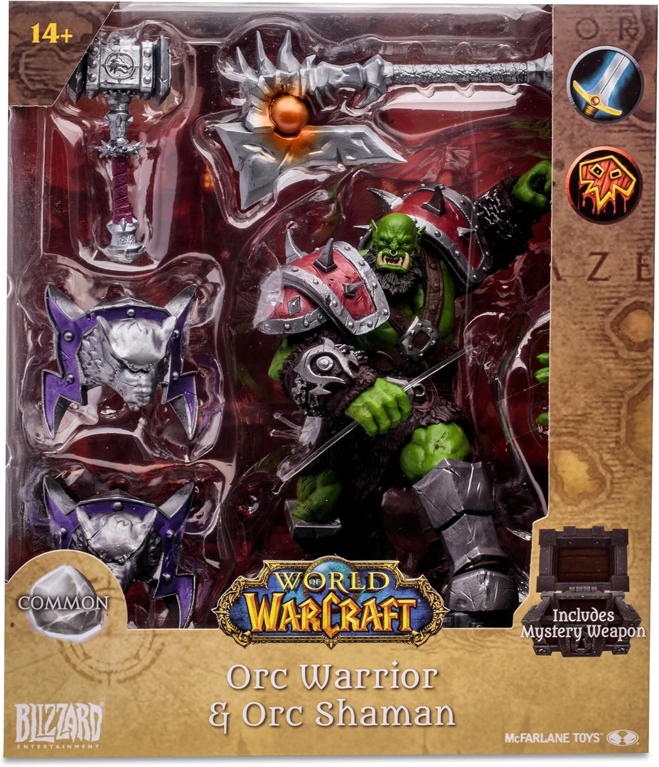 World of Warcraft Orc Warrior & Orc Shaman 6-Inch Figure