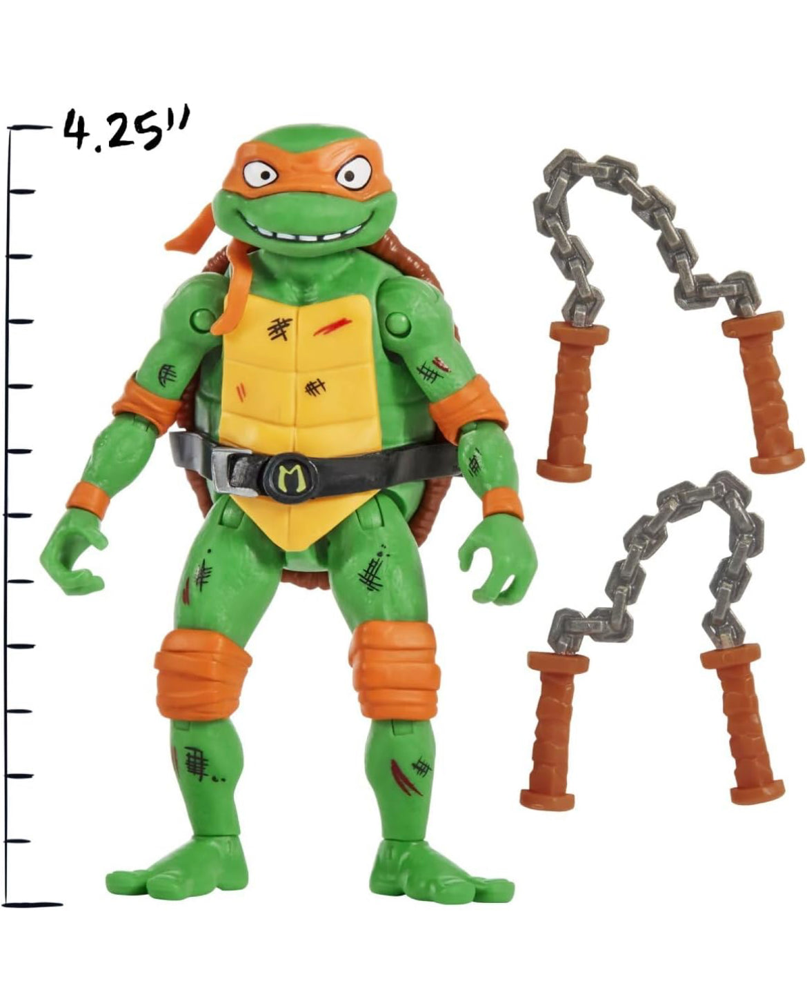 Tortugas Ninja Adolescente Battle Pack Mikey Vs Leatherhead Nuevo