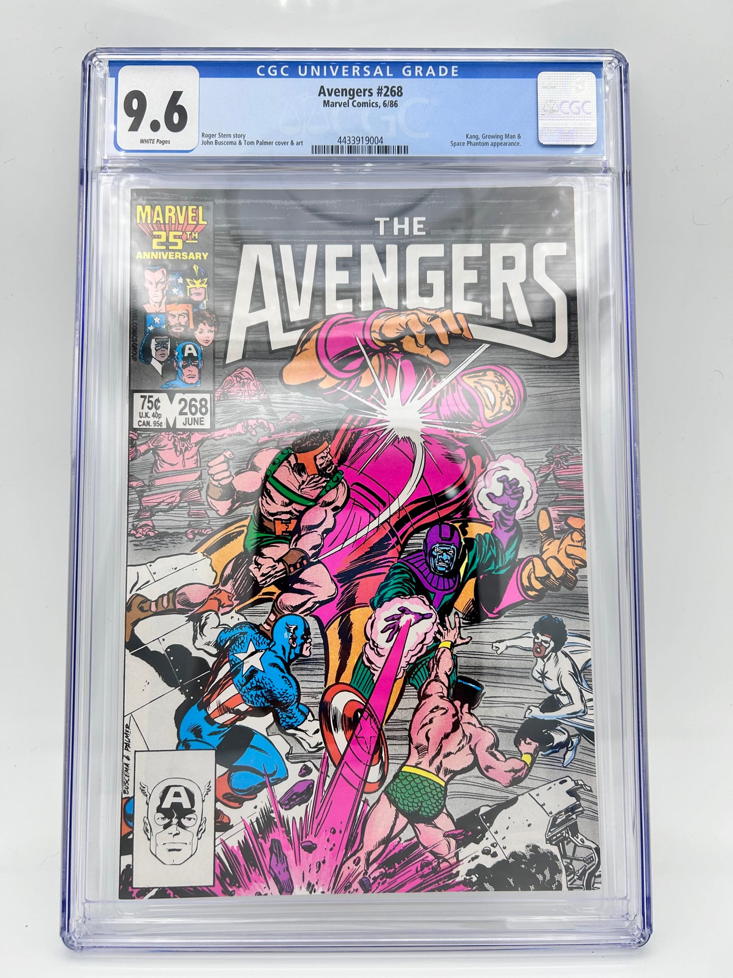 Cómic Graduado CGC 9.6 Avengers 268 1984