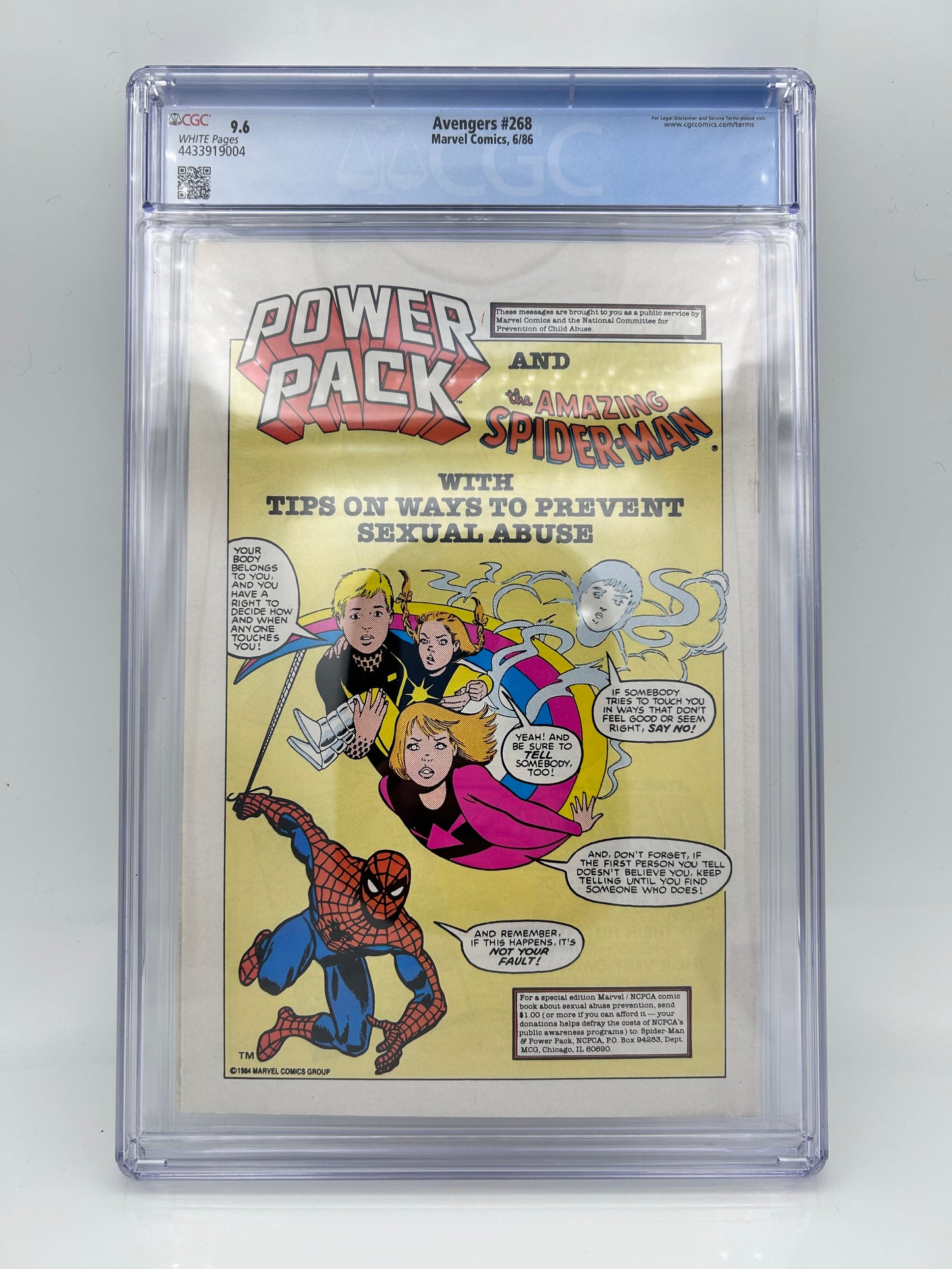 Cómic Graduado CGC 9.6 Avengers 268 1984